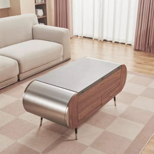 Ivy Bronx Curved Lift-Top Coffee Table with Storage & Reviews | Wayfair